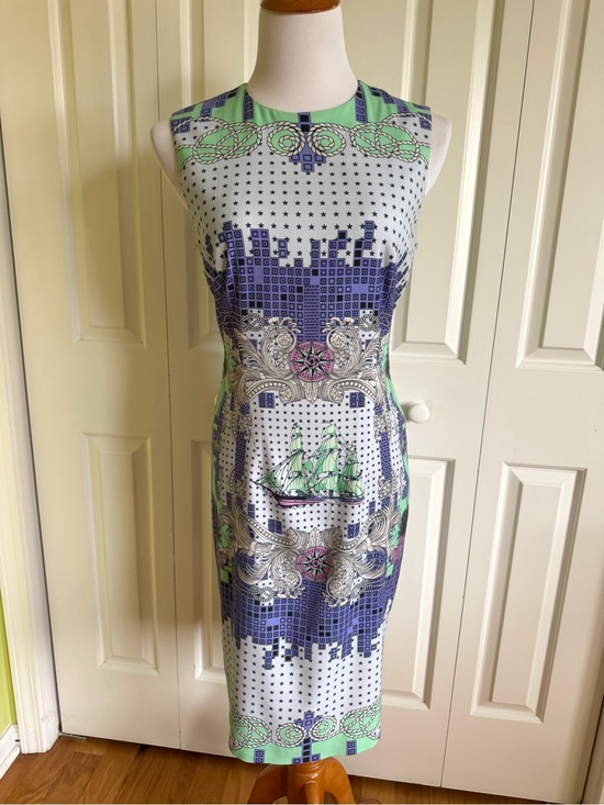 Versace Dresses & Skirts - VERSACE COLLECTION Multicolor Stretch Sleeveless Cocktail Dress 8/44